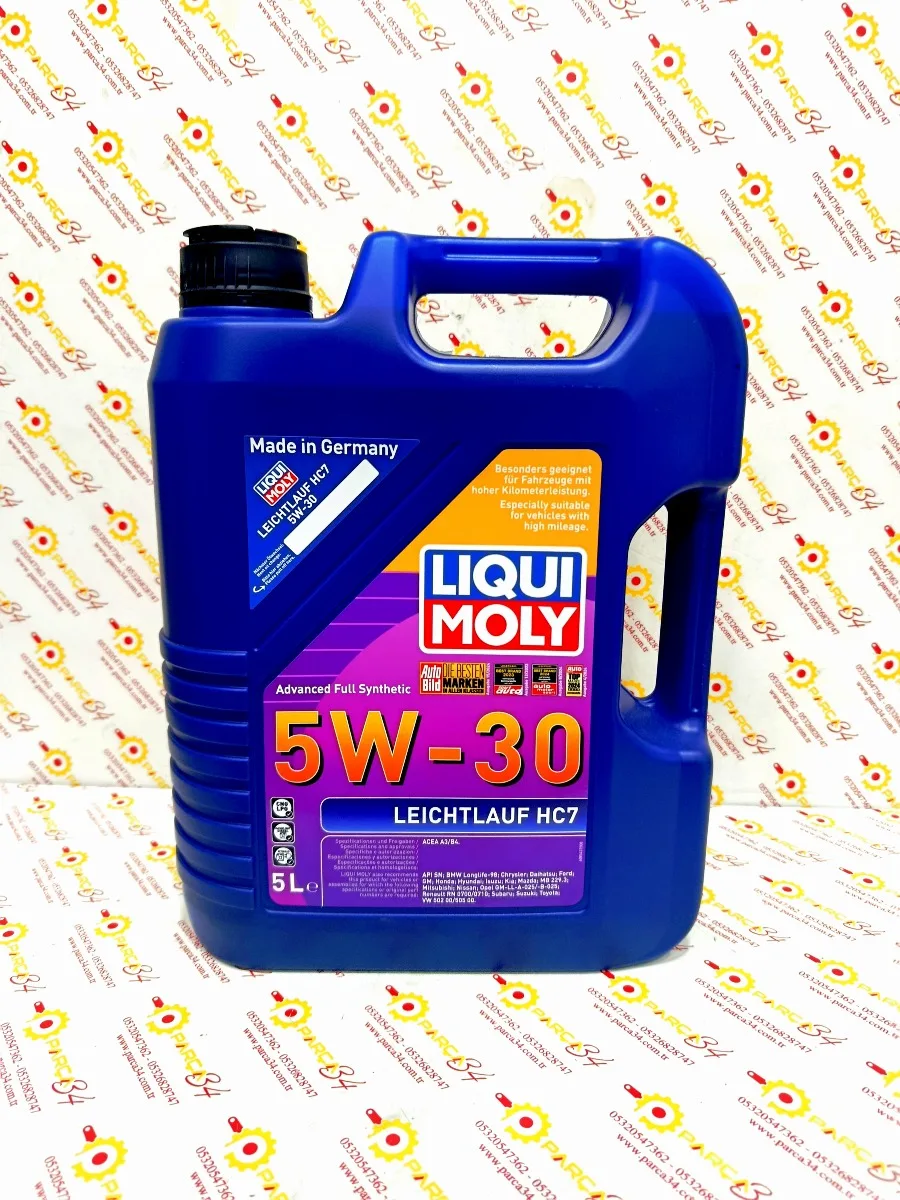 5W30 MOTOR YAĞI 5LT. HC7 GELİŞMİŞ TAM SENTETİK  — LUQUI MOLY yedek parça — Motor Yağları