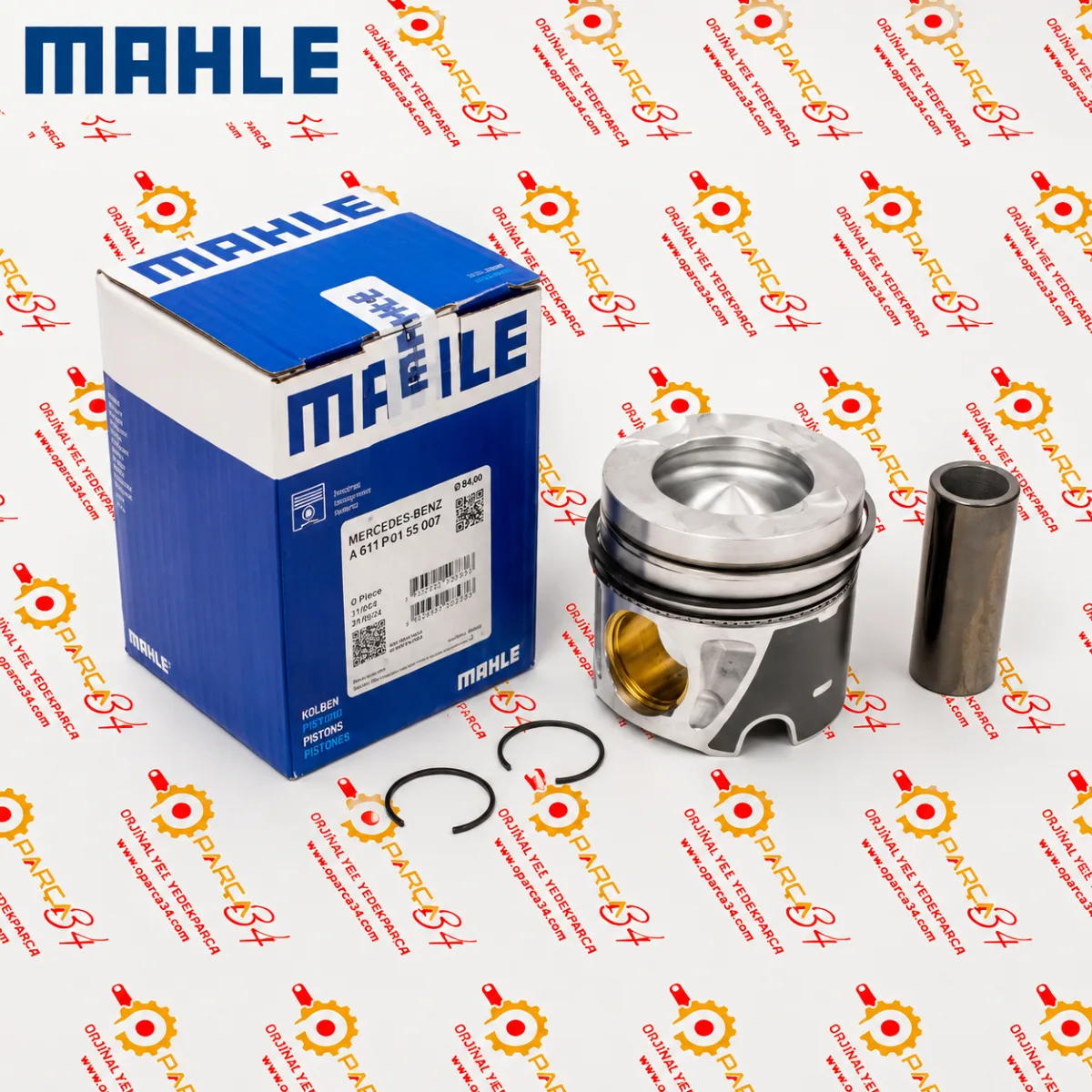 PİSTON SEGMANLI OM651 83,00mm STD SARI BURÇLU SPR/VİTO W204-W212 (4 ADET)  — MAHLE yedek parça — Motor & Şanzıman